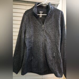 Women's Champion jacket XL, gray, zipper front, pockets, NEW